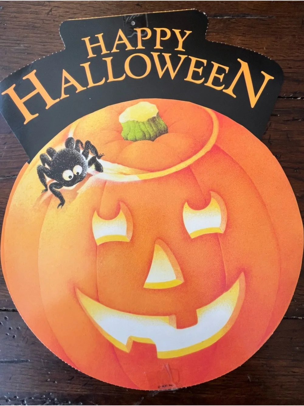 Vintage Eureka Halloween Decorations Flocked Pumpkin & Cat Lot 5 Decorations